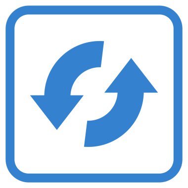 Exchange oklar bir çerçeve içinde simge vektör