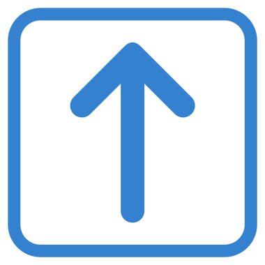 Vektör simgesi bir çerçeve içinde yukarı ok