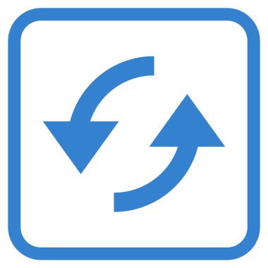 Vektör simgesi bir çerçeve içinde yenileme