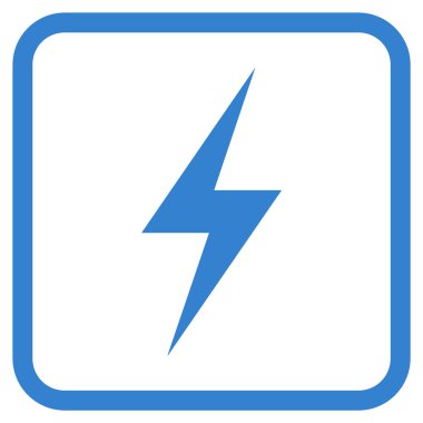 Elektrik vektör simgesi bir çerçeve içinde