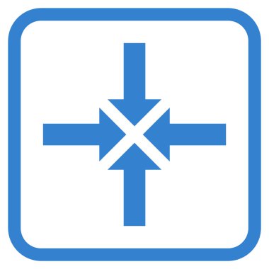 Oklar vektör simgesi bir çerçeve içinde sıkıştırmak