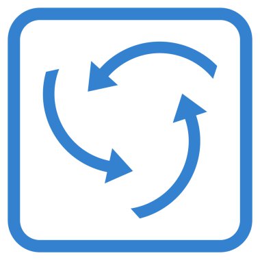 Oklar vektör simgesi bir çerçevede girdap