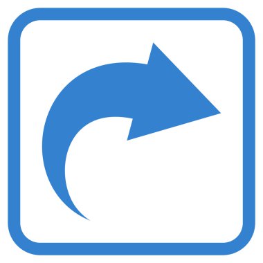 Vektör simgesi bir çerçeve içinde Yinele