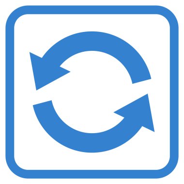 Vektör simgesi bir çerçeve içinde yenileme