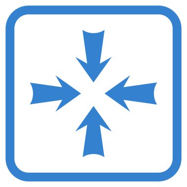 Oklar vektör simgesi bir çerçeve içinde azaltmak