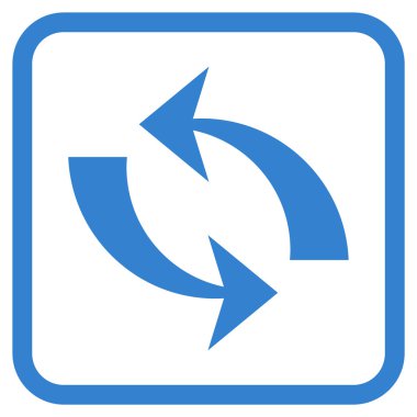 Vektör simgesi bir çerçeve içinde yenileme