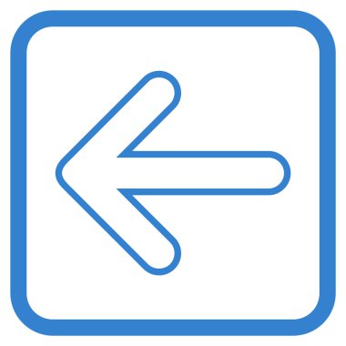 Yuvarlak ok vektör simgesi bir çerçevede yaptı.