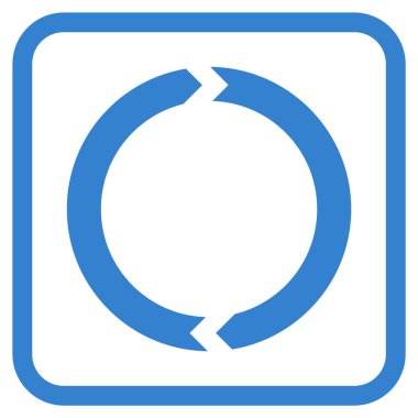 Döndürme vektör simgesi bir çerçeve içinde