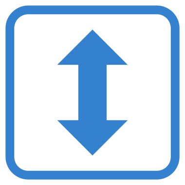 Dikey Exchange oklar bir çerçeve içinde simge vektör