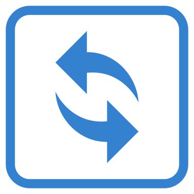 Vektör simgesi bir çerçeve içinde yenileme