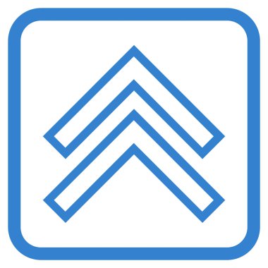 Vektör simgesi bir çerçeve içinde yukarı kayması