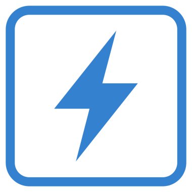Elektrik Strike vektör simgesi bir çerçeve içinde