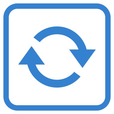 Vektör simgesi bir çerçeve içinde yenileme