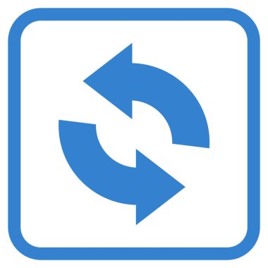 Vektör simgesi bir çerçeve içinde yenileme