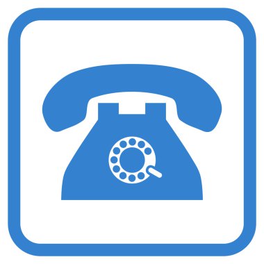 Nabız telefon vektör simgesi bir çerçeve içinde