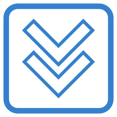 Vektör simgesi bir çerçeve içinde aşağı kaydır