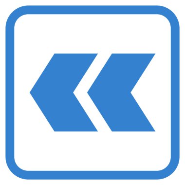 Shift Sol vektör simgesi bir çerçeve içinde