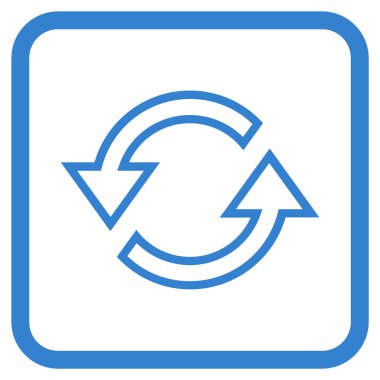 Eşitleme oklar bir çerçeve içinde simge vektör