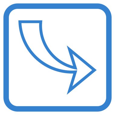 Vektör simgesi bir çerçeve içinde Yinele