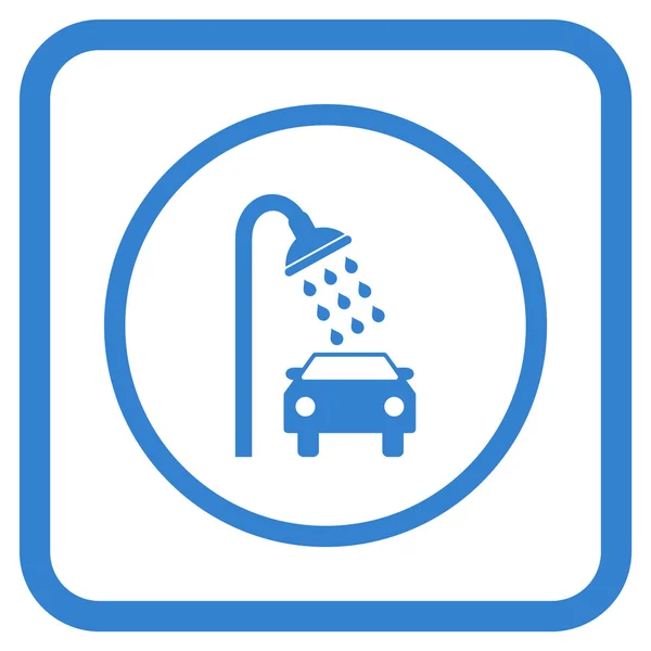 Samochód prysznic wektor ikona w ramce — Wektor stockowy