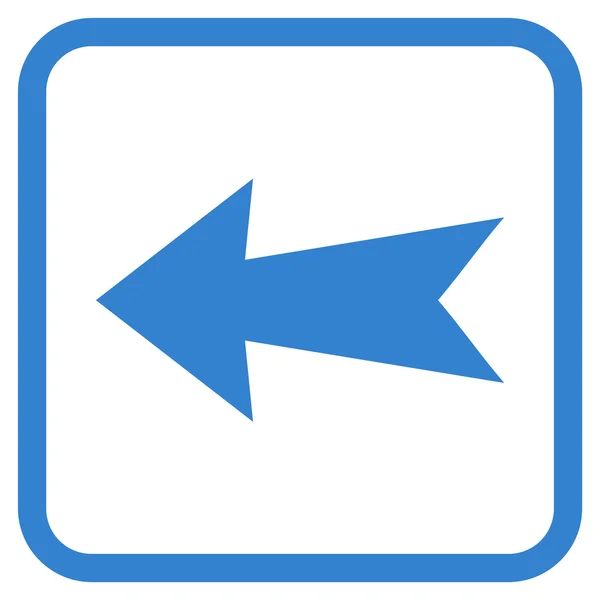Arrow stânga Vector Icon într-un cadru — Vector de stoc