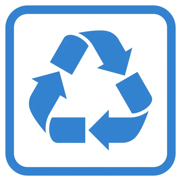 Vektor-Symbol in einem Rahmen recyceln — Stockvektor