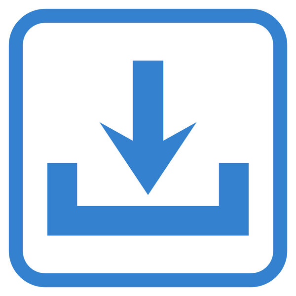 Downloads Vector Icon In a Frame