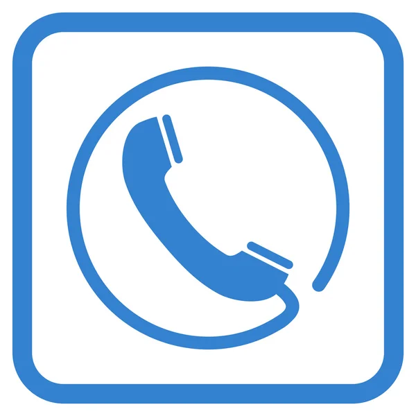 Telefon-Vektor-Symbol in einem Rahmen — Stockvektor