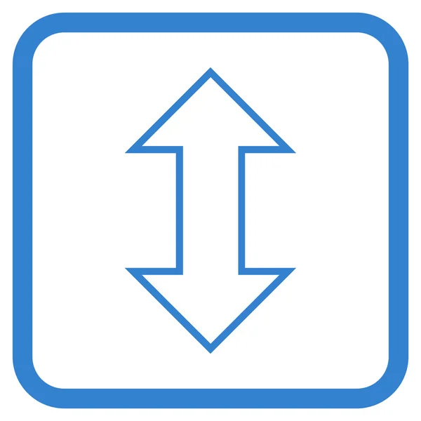 Icône vectorielle verticale Exchange dans un cadre — Image vectorielle