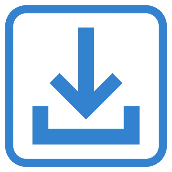 Posteingangsvektorsymbol in einem Rahmen — Stockvektor