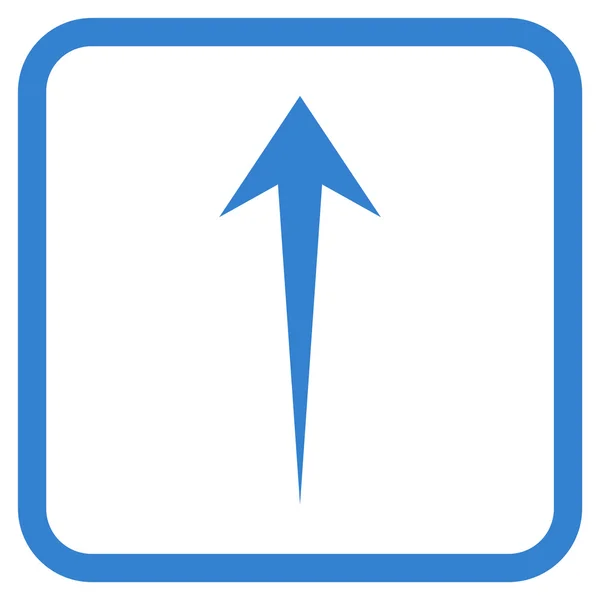 Strzałka w górę wektor ikona w ramce — Wektor stockowy