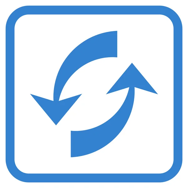 Exchange pijlen Vector Icon In een Frame — Stockvector