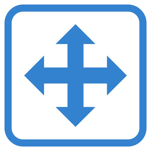 Vektor-Symbol in einem Rahmen erweitern — Stockvektor