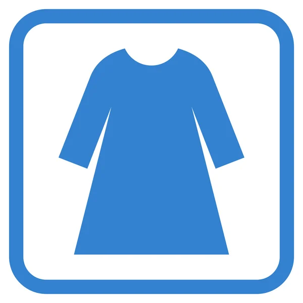 Γυναίκα φόρεμα εικονίδιο του φορέα σε ένα πλαίσιο — Διανυσματικό Αρχείο