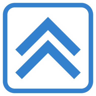 Vektör simgesi bir çerçeve içinde yukarı kayması