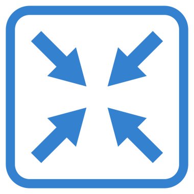 Oklar vektör simgesi bir çerçeve içinde sıkıştırmak