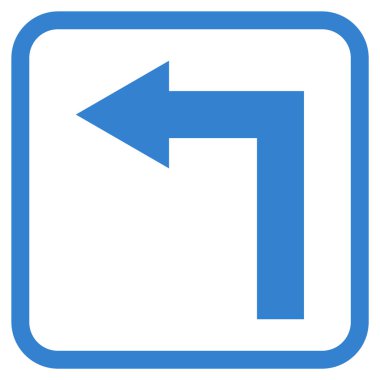 Sol vektör simge bir çerçevede açmak