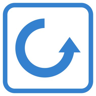 Vektör simgesi bir çerçeve içinde yukarı Döndür