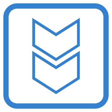 Vektör simgesi bir çerçeve içinde aşağı kaydır