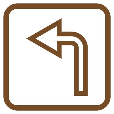 Sol vektör simge bir çerçevede açmak