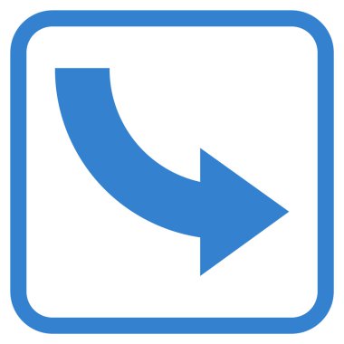 Doğru vektör simgesi bir çerçeve içinde döndürme