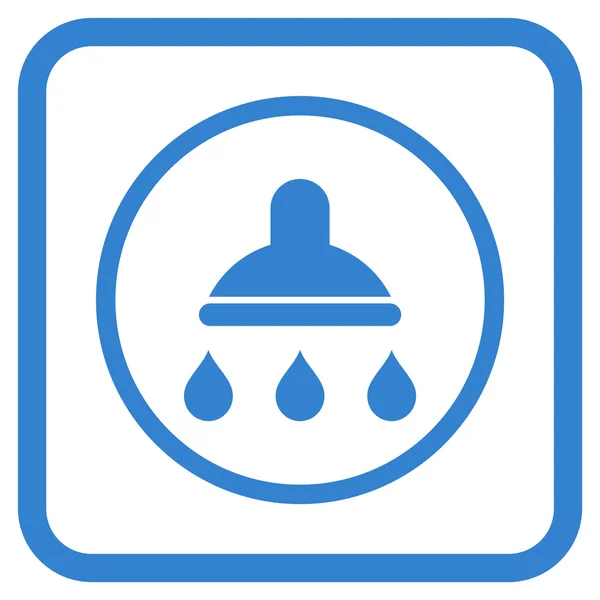 Shower Vector Icon In a Frame — Stockvector