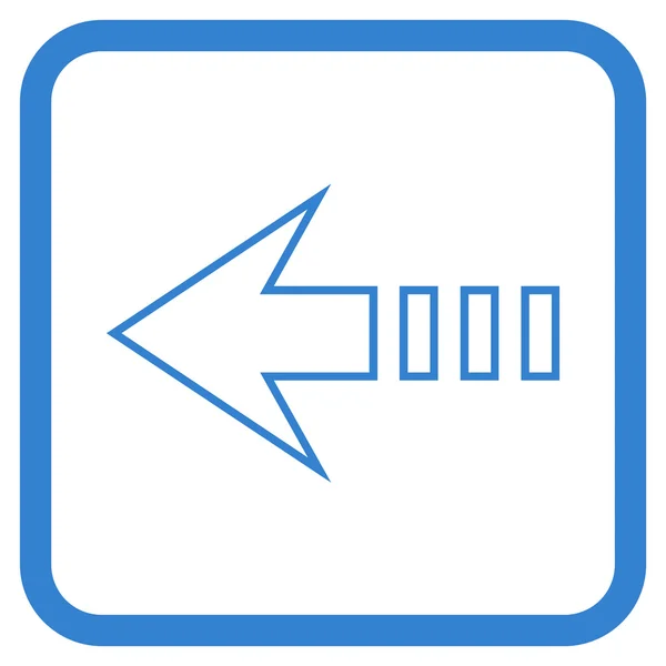 Send Left Vector Icon In a Frame — Stock Vector
