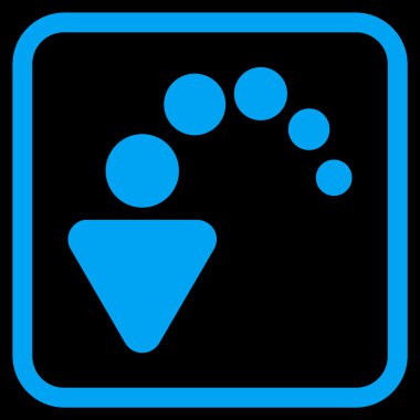 Vektör simgesi bir çerçeve içinde geri al