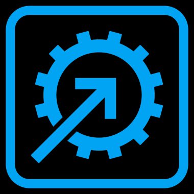 COG Tümleştirme vektör simgesi bir çerçeve içinde