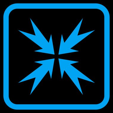 Sıkıştırma ok bir çerçeve içinde simge vektör