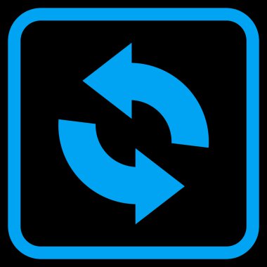 Vektör simgesi bir çerçeve içinde yenileme