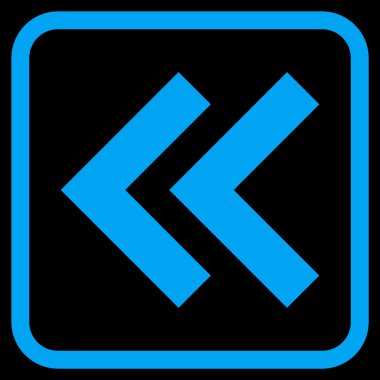 Shift Sol vektör simgesi bir çerçeve içinde