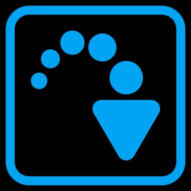 Vektör simgesi bir çerçeve içinde Yinele