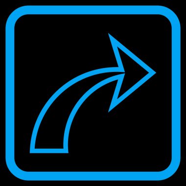 Vektör simgesi bir çerçeve içinde Yinele